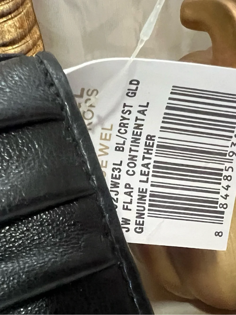 Michael Kors Black Ruched wallet